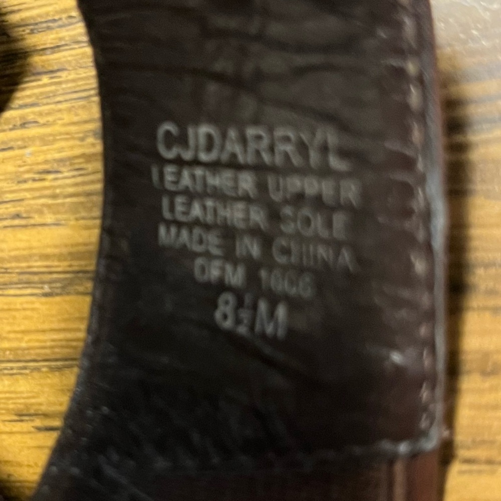 Joan & David Size 8.5 Brown Leather Women's Sandals - Picture 6 of 6